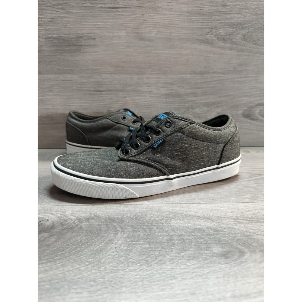 Vans Atwood Sneakers Mens 8.5 Gray Canvas Skateboard Shoes Low Athletic Shoes